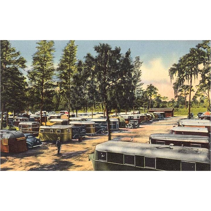 Found Image Press – wholesale Konsttryck – Konsttryck RS-307 Trettiotalets husvagnspark