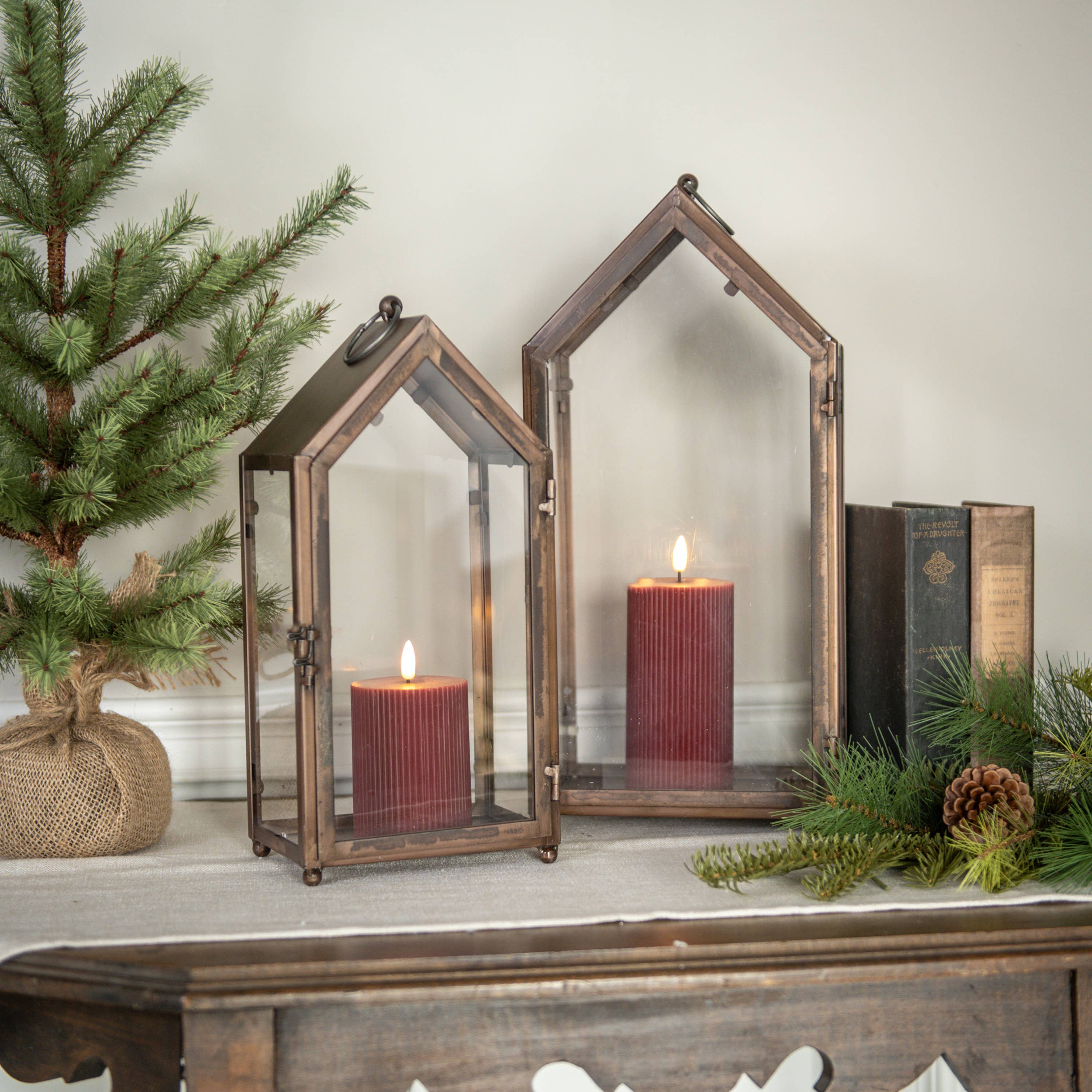 Ragon House – wholesale Lantern – SET/2  ANGELLO METAL LANTERNS0