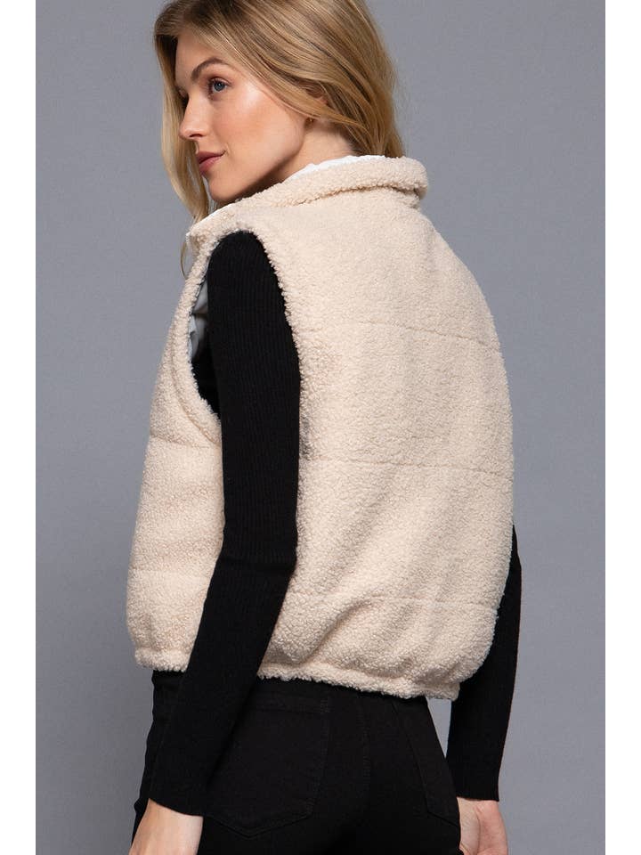 Active Basic | Active USA - Wholesale Outerwear Vest - Women's - Reversible Fur Padding Vest20