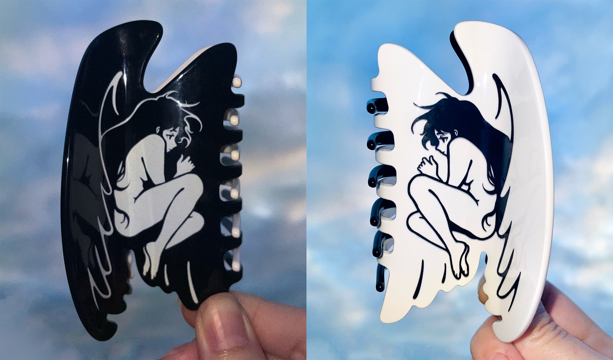 Cambrasine - Wholesale Hair Clip - Women's - Fallen Angel Hair Claw Clip4