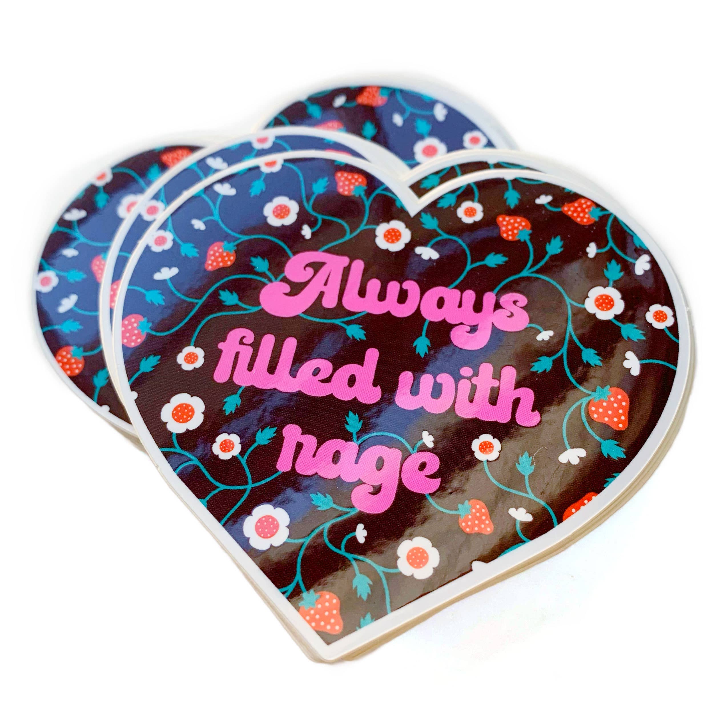 Krystan Saint Cat - Wholesale Sticker - Always Filled With Rage Vinyl Sticker1