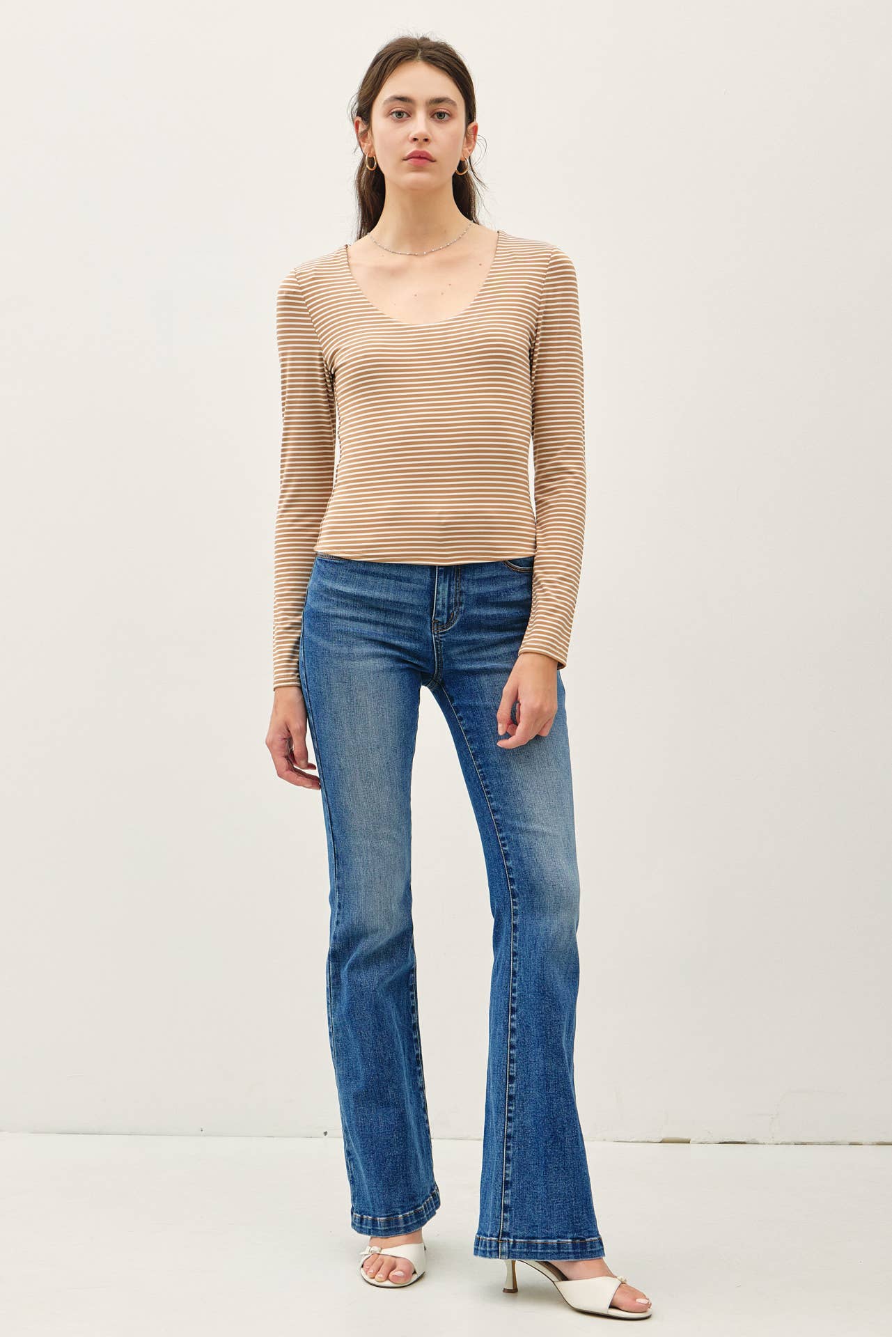 Be Cool - Vente Haut en maille – femme - TOP À MANCHES LONGUES RAYÉ ULTRA DOUX BASIQUE9