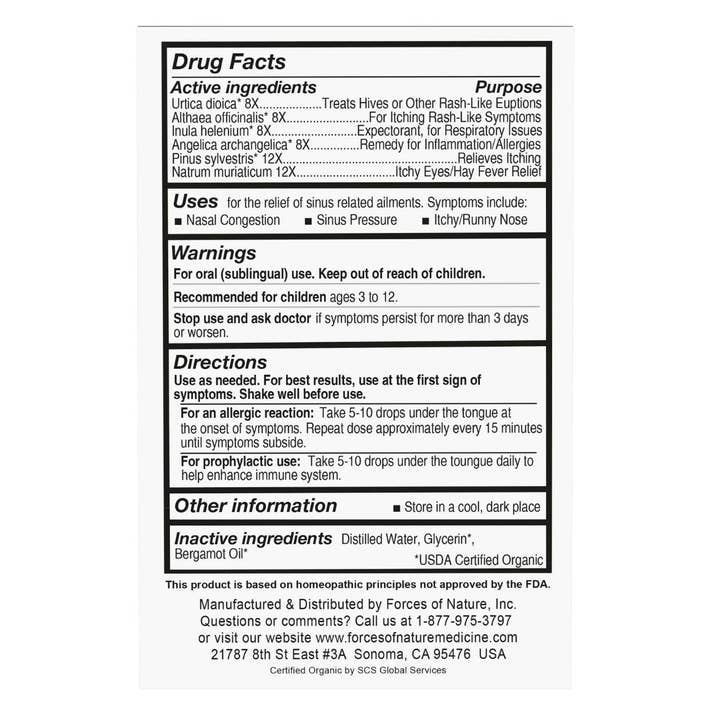Forces of Nature - Wholesale Oral Supplement/Vitamin - Allergy Relief for Kids3