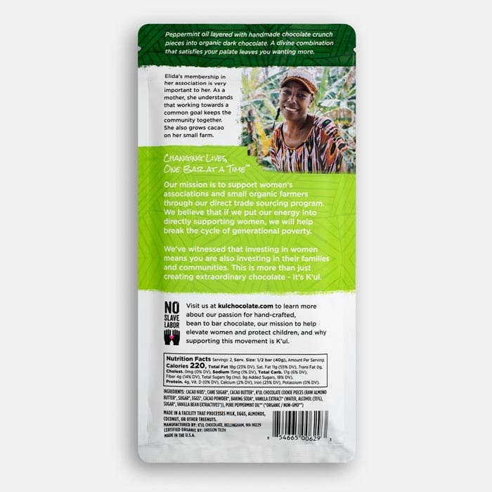K’ul® Chocolate - Wholesale Chocolate Bar - K’UL® Peppermint Crunch