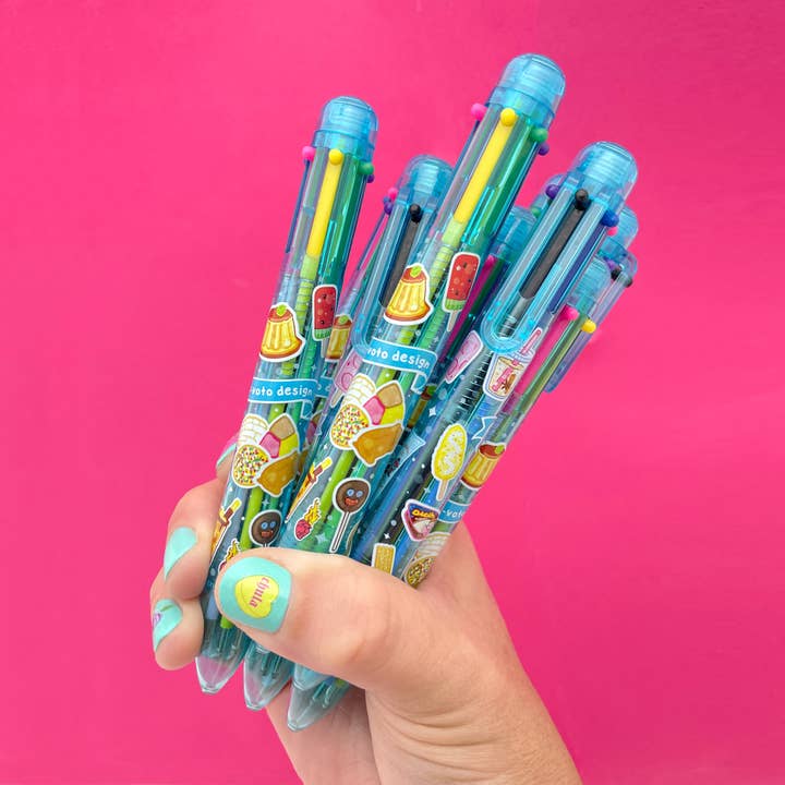 Ex-Voto Design - Wholesale Pen - Teacher Gift, Multi-color SCENTED ink pen