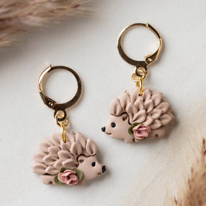 Floral Hedgehog Dangles for wholesale by Crafted From Faith, LLC