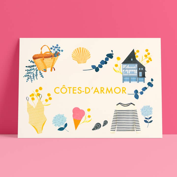A4-affisch - Cotes-d'Armor för wholesale av Rennes à coup de coeur