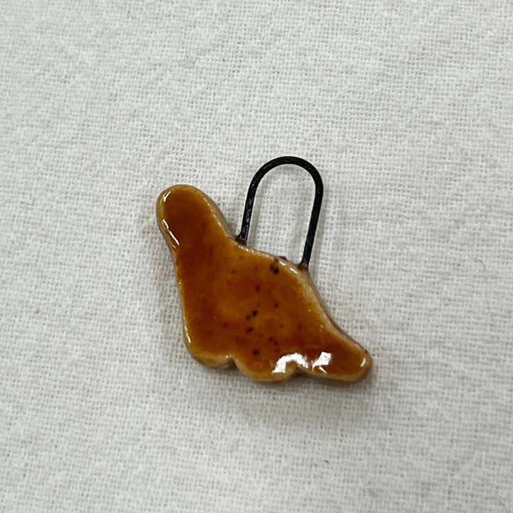 Handmade Porcelain Dino Nugget Charm for wholesale by Jade Pottery & DIY Studio