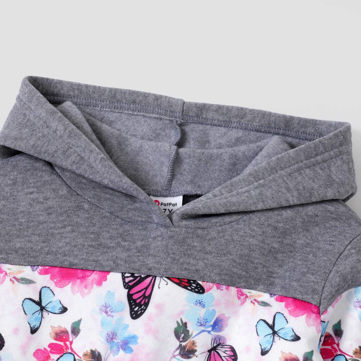 PatPat – Conjunto de camisola e calças – criança por atacado – 2 peças Kid Girl Floral Hoodie Sweatshirt e conjunto de calças3