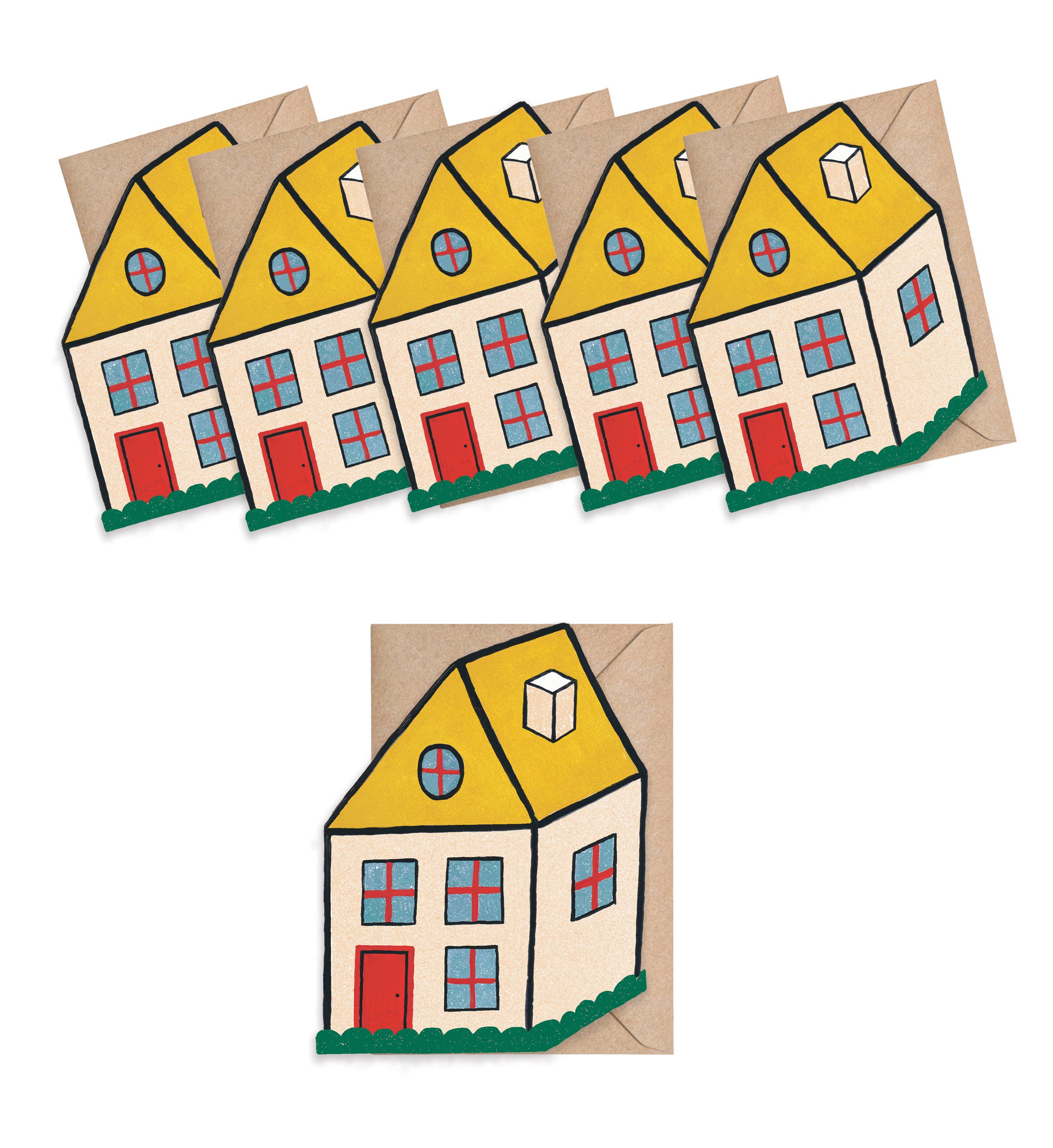 Isatopia - Wholesale Stationery/Notecard Set - Cosy Home Mini Cards - box of 61