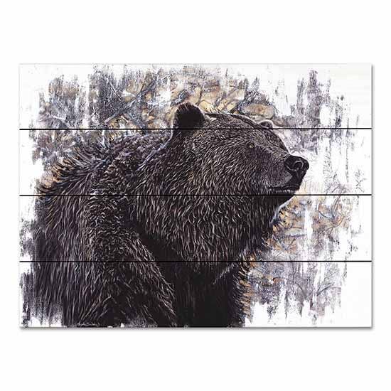 Big Griz Grizzly Bear 16x12 Wood Pallet Wall Art -AB181PAL for wholesale by Penny Lane Fine Art