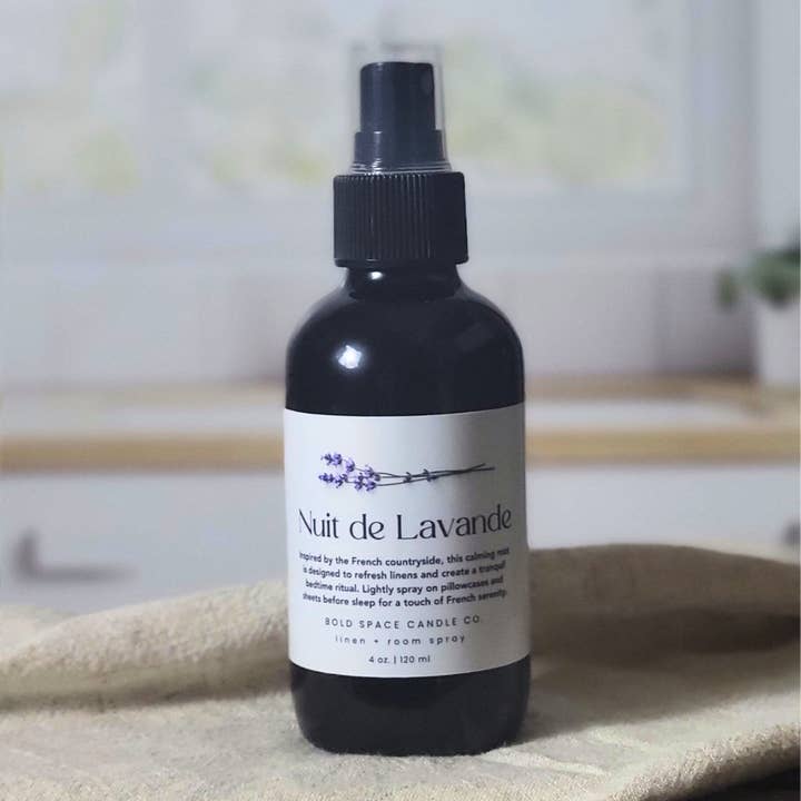 Bold Space Candle Co. - Wholesale Linen spray - Nuit de Lavande | Lavender Linen & Pillow Spray - 4 oz.4
