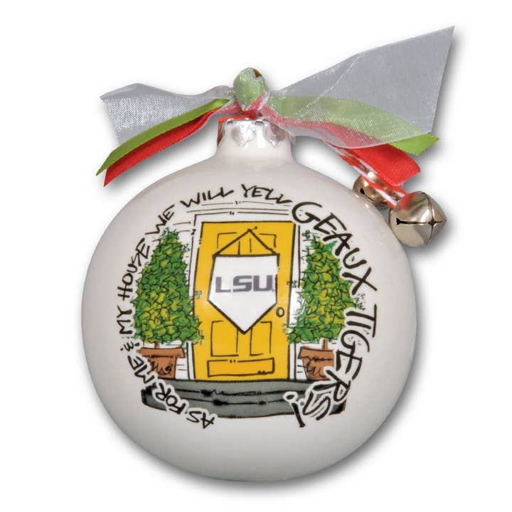 LSU My House Ornament for wholesale by MAGNOLIA LANE