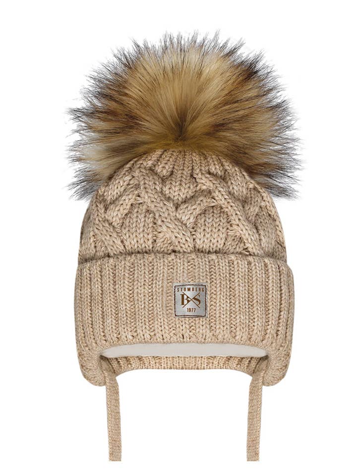 HY17/F VIA - Elegante Wintermütze für Jungen mit gemütlichem Zopfstrick für den Großhandel von Barbaras