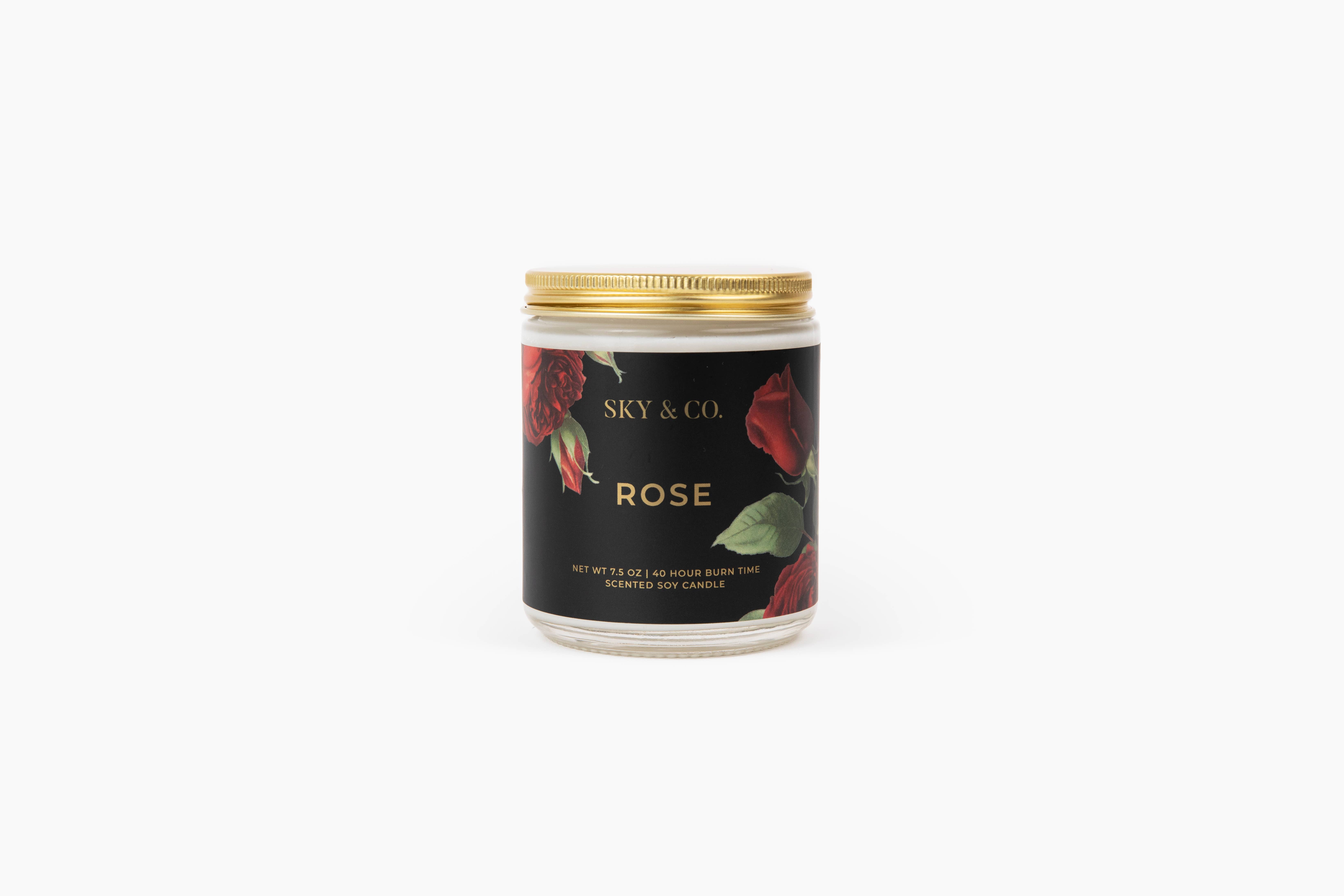 Sky and Company - Wholesale Jar/Filled Candle - Rose - Soy Candle0