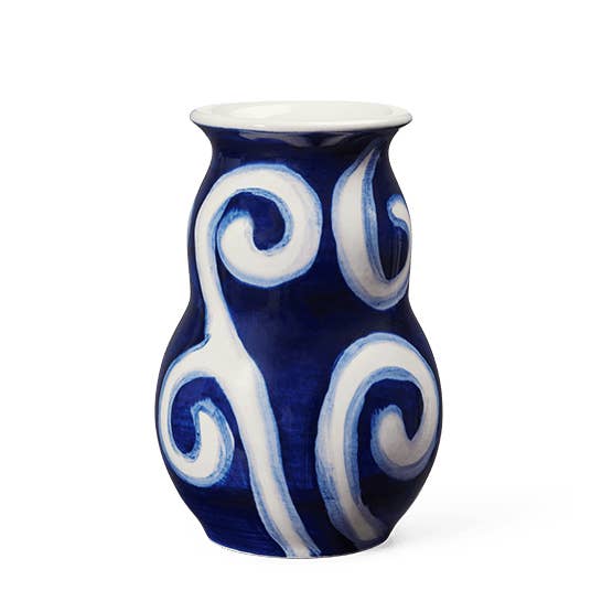 Danish Design Collective - Wholesale Vase - Kähler - Tulle - 5.1" Hand-Painted Earthenware Ceramic Vase0