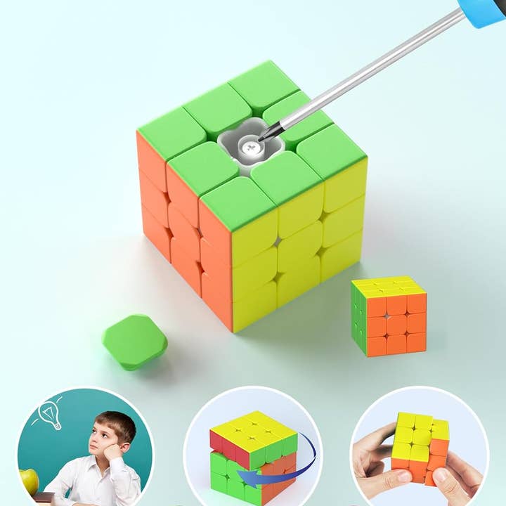 Toyventures - Wholesale Puzzle - Kids - 3x3 Speed Cube Puzzle Rubiks Stickerless Kids toy2