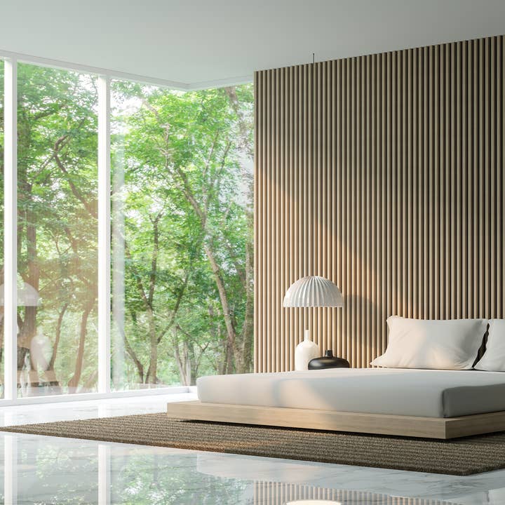 Made In Vietnam - Wholesale Wall Paneling - Acoustic Slatwall Wood Panels 94.49" x 12.6" (2 Panels/Box)7