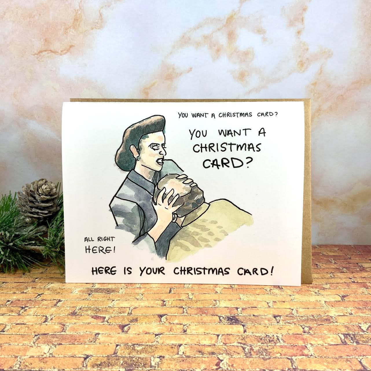 Paper Vibes - Wholesale Christmas Card - Seinfeld Christmas Card- Elaine