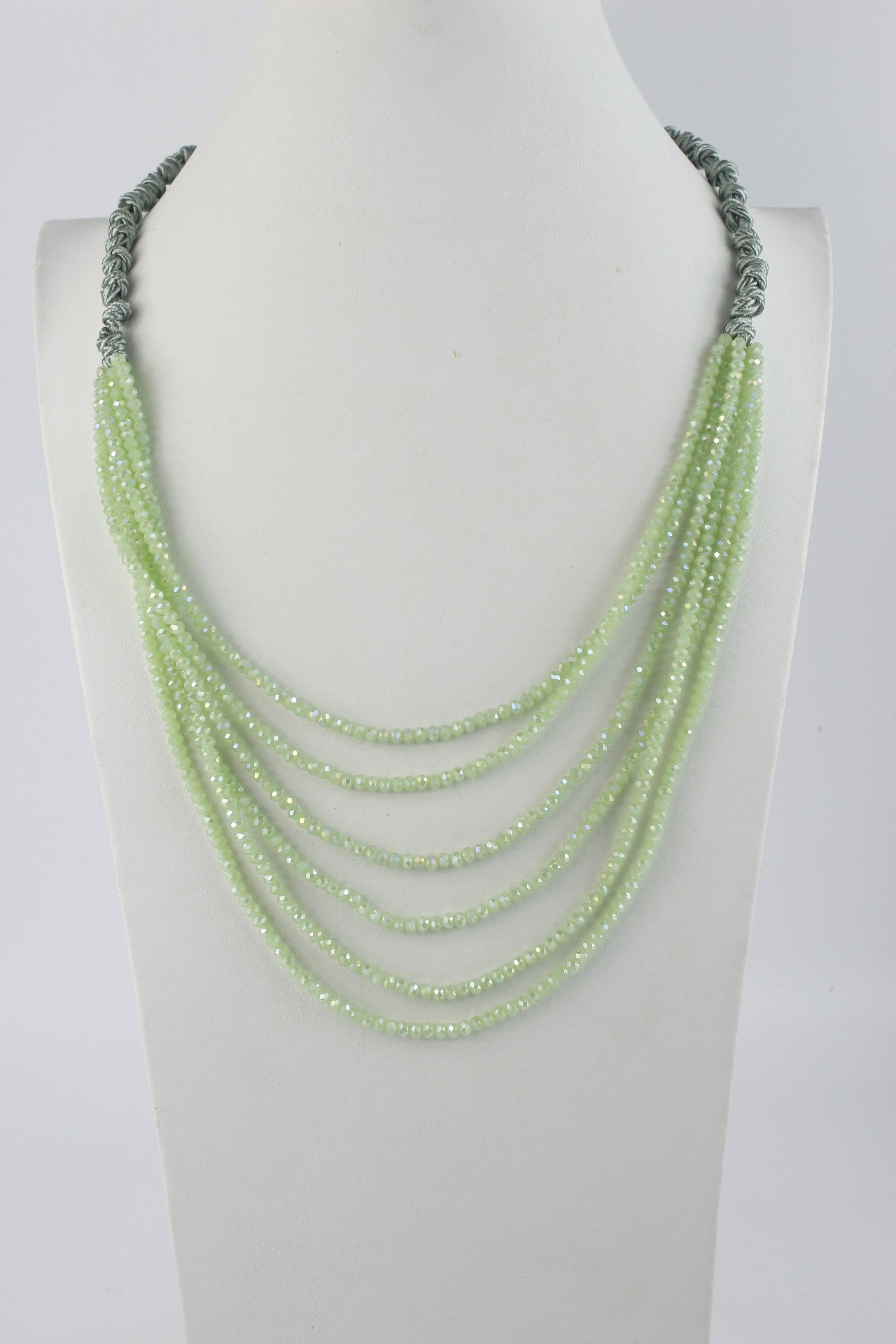 Ole - Wholesale Beaded/Pearl Necklace - Multi Layer Chain Jewelries Beads Necklace N28983