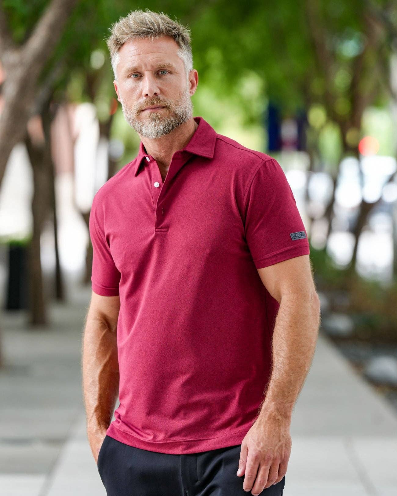 USA Palm - Wholesale Polo - Men's - Heathered Polo56