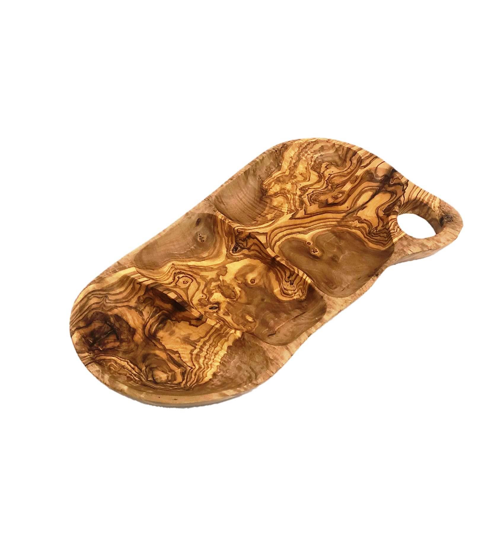 Natural OliveWood – wholesale Appetiser serveware – Olive Wood Appetizer Tray4