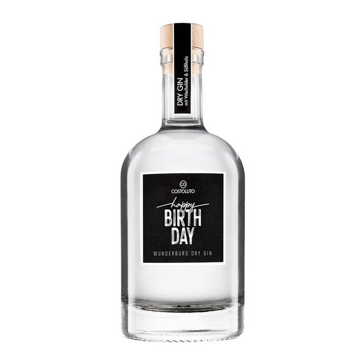 Wunderburg Dry Gin / happy BIRTHDAY / PU 3 Bottles for wholesale by COSTOLUTO