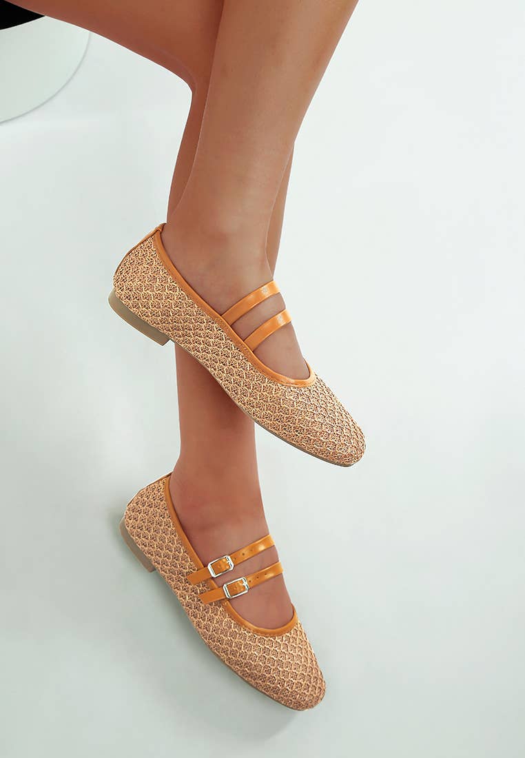 Rag Company - Wholesale Flats - Women's - Warena Pin Buckle Strapped Ballerinas10