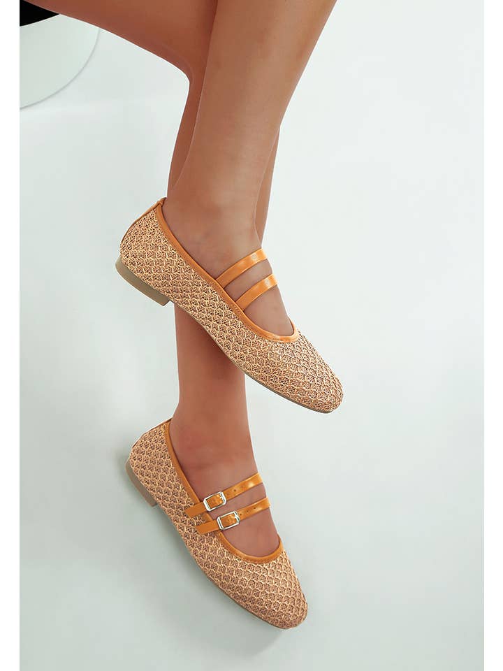 Rag Company - Wholesale Flats - Women's - Warena Pin Buckle Strapped Ballerinas10