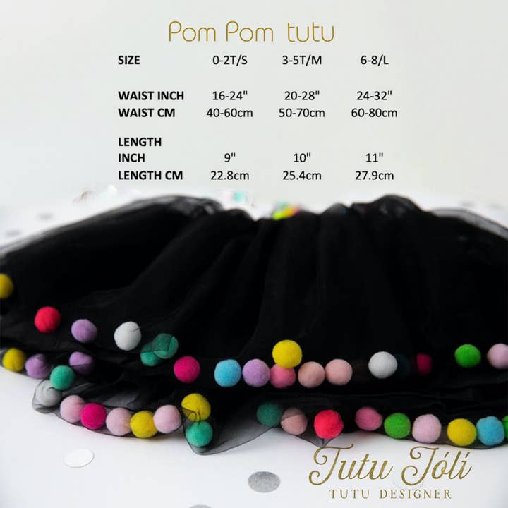 Tutu Joli LLC - Vendita all'ingrosso Tutù - Bambini - Gonna tutu nera e cravatta per capelli con fiocco | Set tutu da 2 pezzi