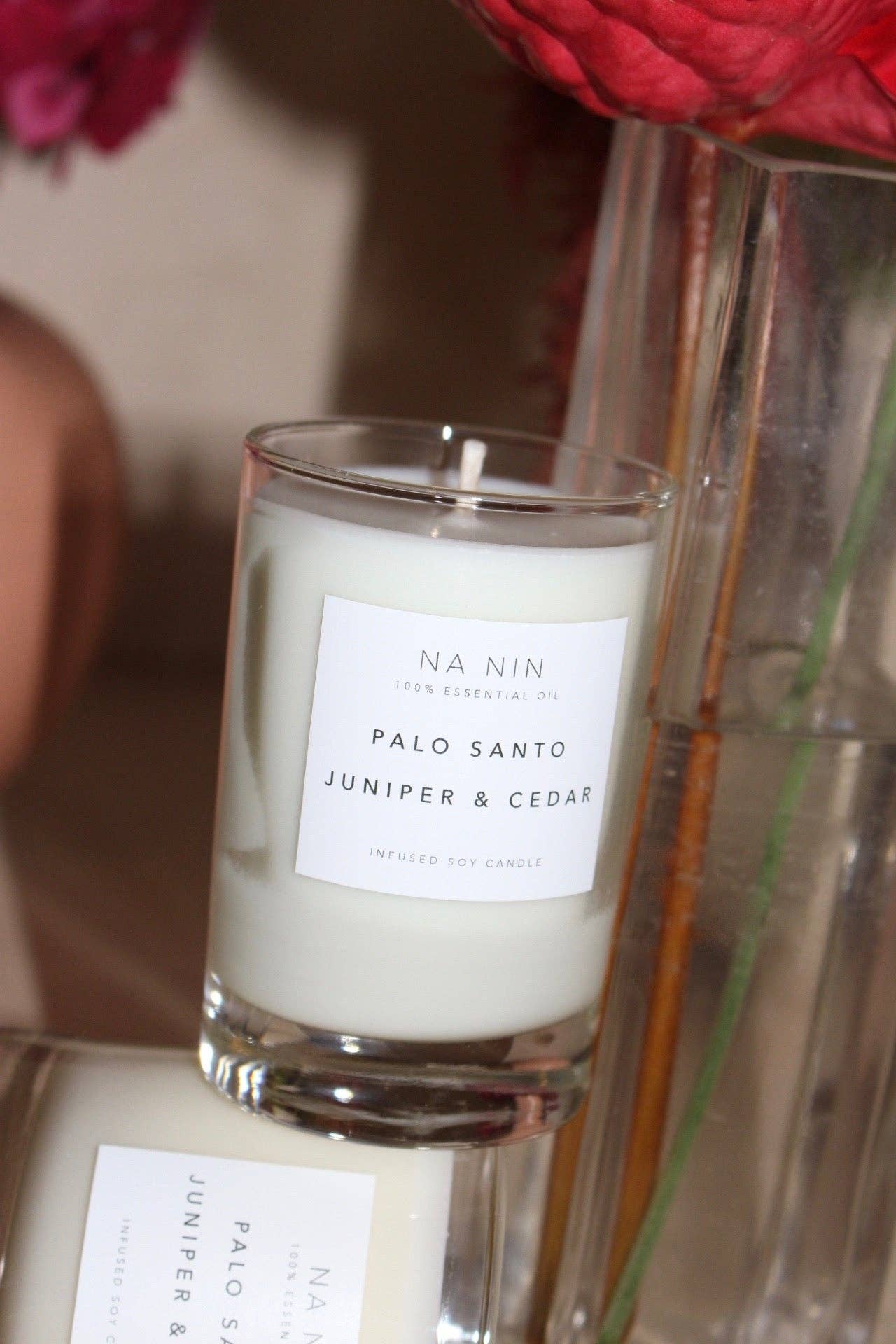 Na Nin - Wholesale Jar/Filled Candle - Palo Santo, Juniper, & Cedarwood Soy Candle / Available in 5oz & 8oz2