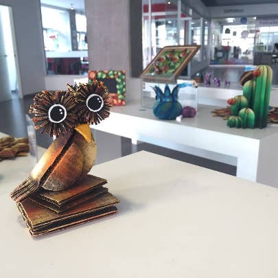 Ciclomanias - Venta al por mayor Escultura - Escultura de búho (mamá y búhos bebés incluidos)10