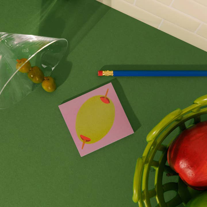 Mel Andrel - Wholesale Sticky Notes - Olive Sticky Notes