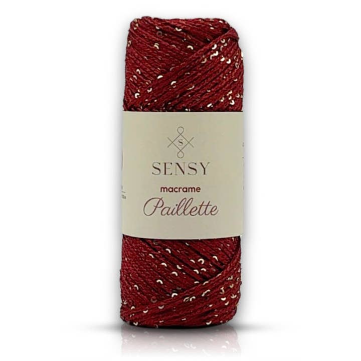 Sensy - Wholesale Craft Supplies - Sensy Paillette Macrame Cord - 109 Yards 100% Polyester