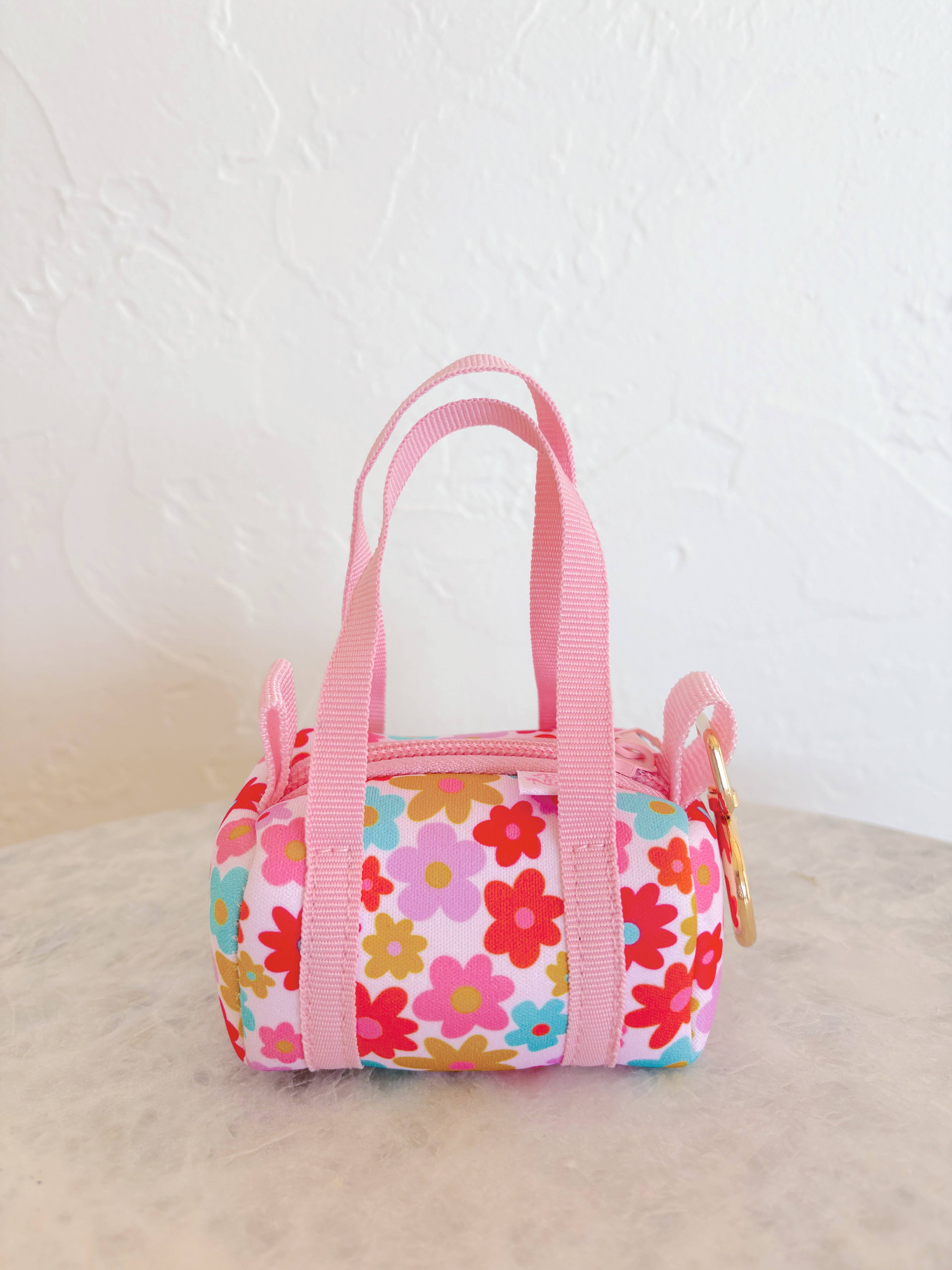 Elle Nicole - Wholesale Keychain - Women's - Bag Charm - Mini Purse Keychain - Retro Floral1