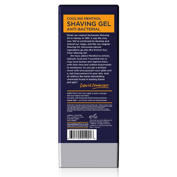 Somersets - Wholesale Shaving Cream - Men's - Shaving Gel Original 200ml1