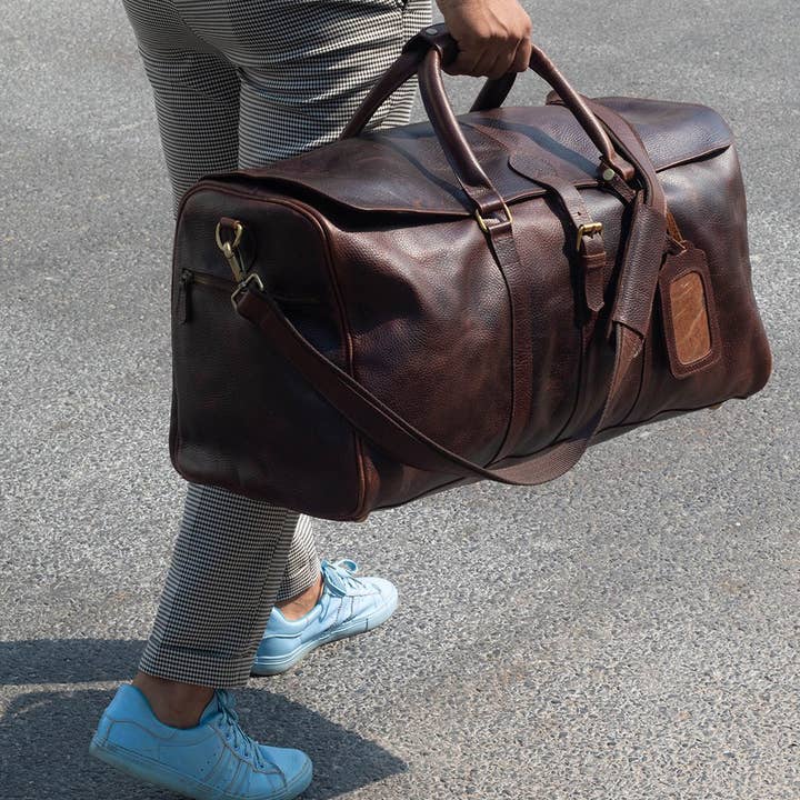 Dotch Leather - Vendita all'ingrosso Sacca da viaggio - Uomo - Borsa da Viaggio in Pelle Bonham - Borsone da Viaggio per Uomo