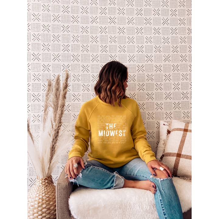 Autumn Rose Co. - Wholesale Graphic Sweatshirt - Women's - Midwest Sayings Crew, Sayings of the Midwest Women Crew 2