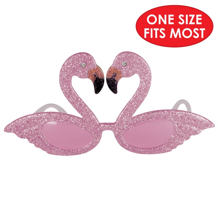 Beistle - Vendita all'ingrosso Costume di carnevale - Unisex - Glittered Flamingo Fanci-Frames, lente rosa traslucida4