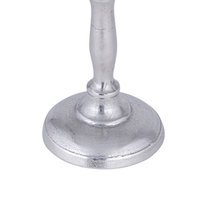 BIDKhome - Wholesale Tapered Candle/Candlestick - Set of 5 Raw Alum. Candle Sticks - RAW NICKEL