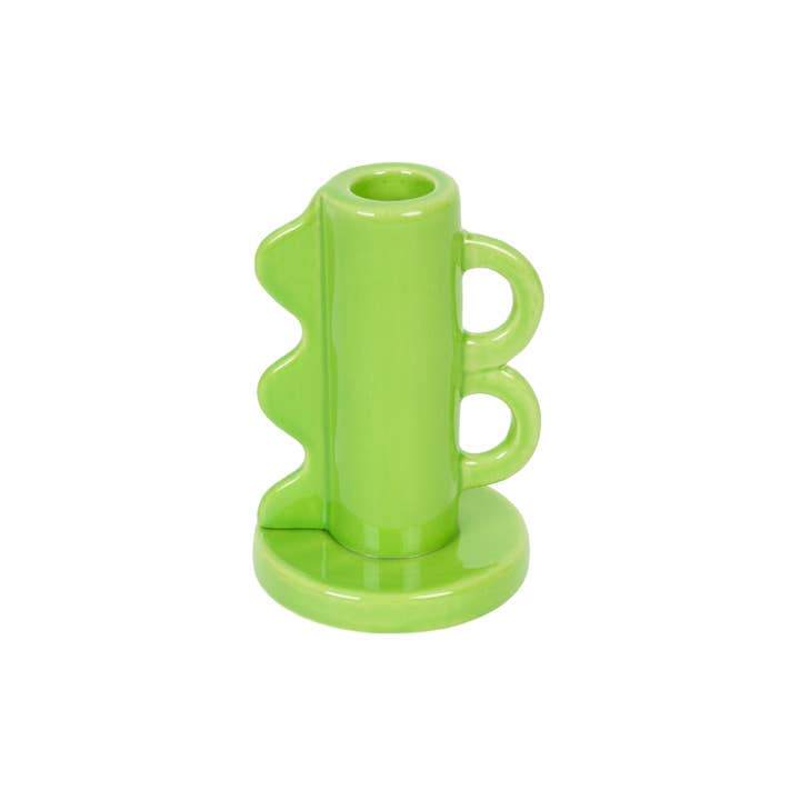 Oli Olsen - Wholesale Candle Holder - Helio Ferretti Retro Double Handle Candle Holder - Green