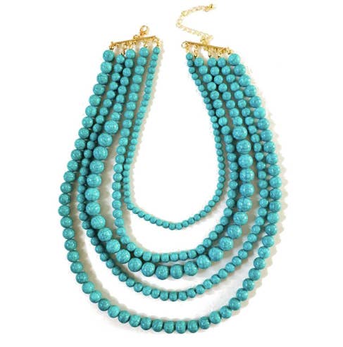 Kate Tuesday Jewelry - Vente Collier de perles - Collier Perles Turquoise