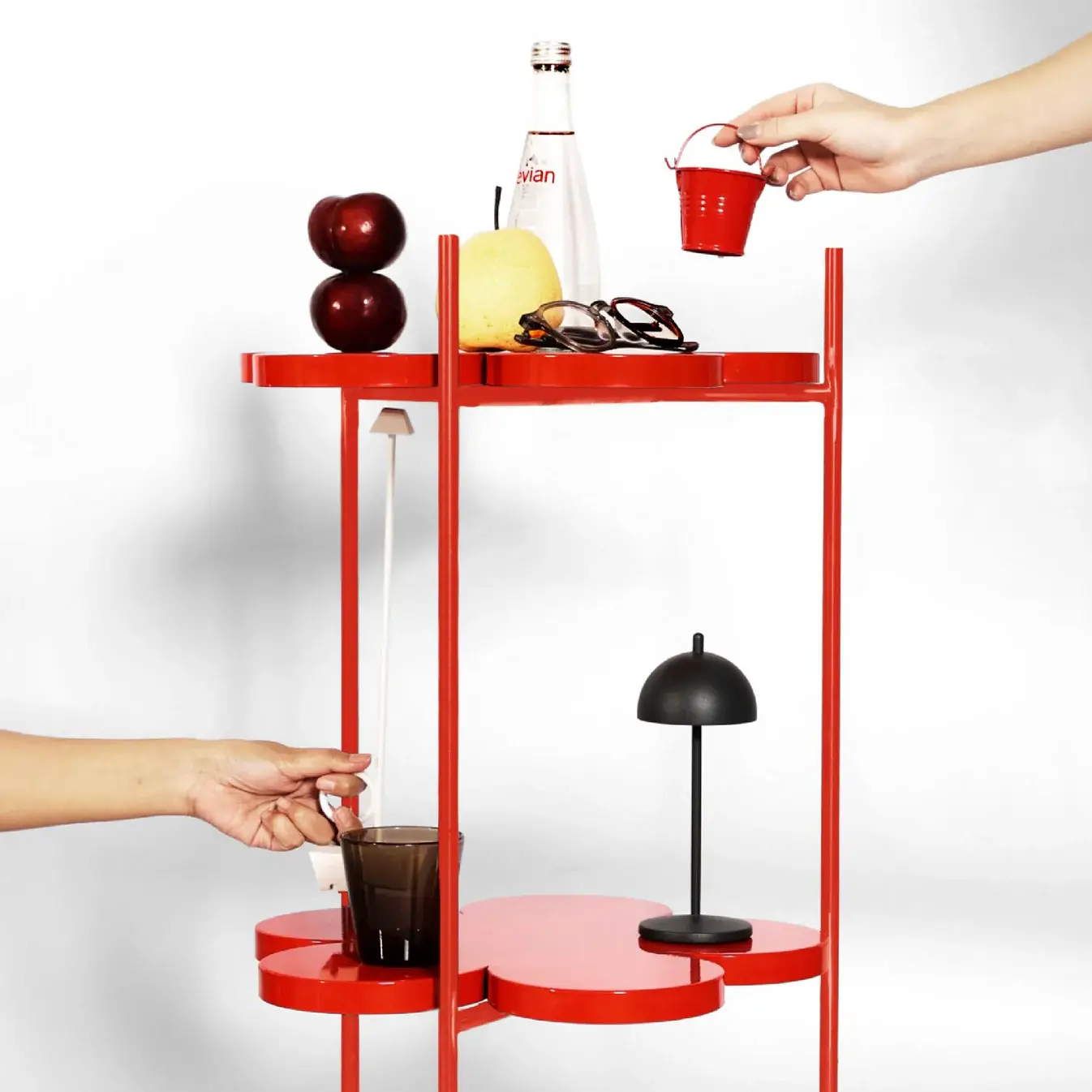 PDM Brand - Wholesale Side Table - DAISY TROLLEY – Compact Rolling Side Table with Wheels4