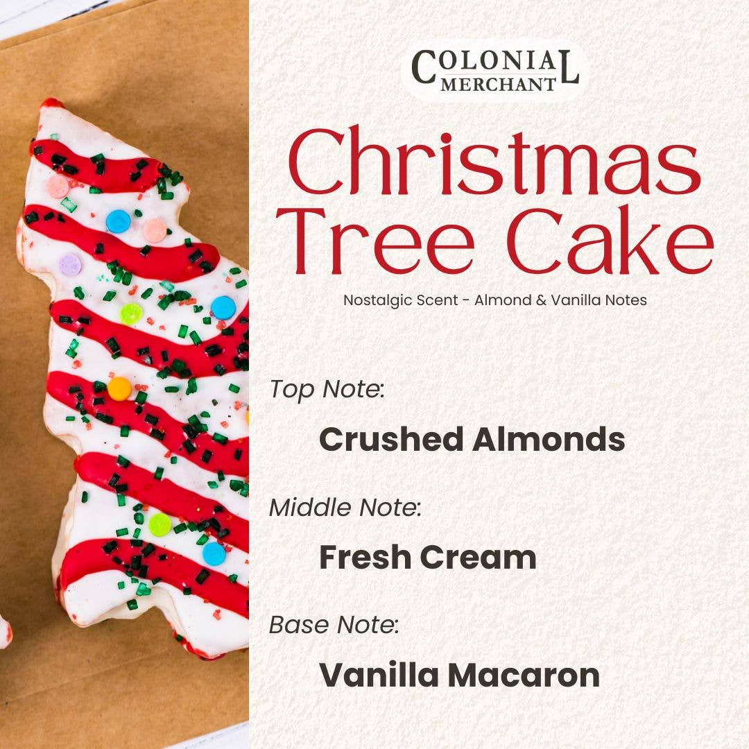 Colonial Merchant - Wholesale Laundry Detergent Powder/Pods - 2 lb. Christmas Tree Cake Linen Wash Powder - Almond Vanilla1