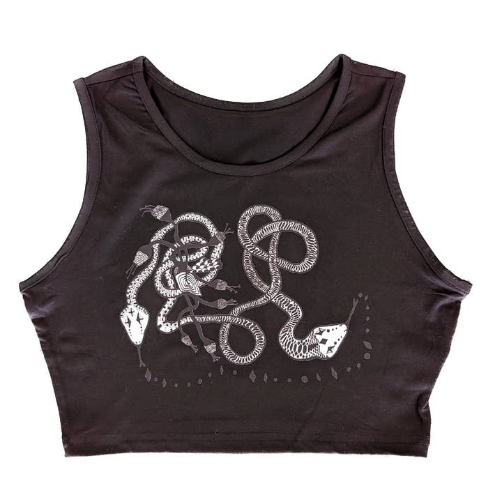 Snek y Snek Crop Top for wholesale by Monsters of the Underworld