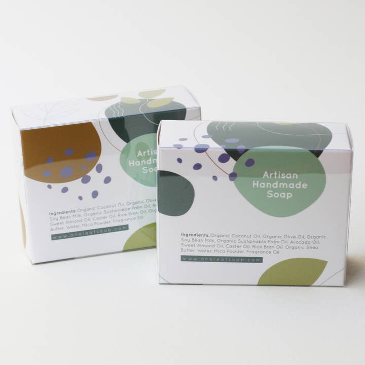 One Leaf Soap - Wholesale Bar Soap - Organic Green Tea Boba Tea Handmade Soap
