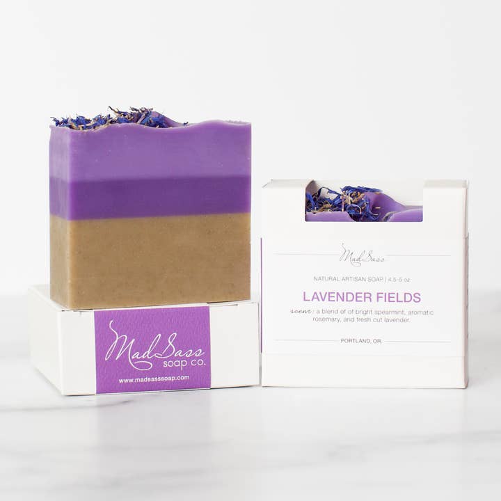 Lavender Fields - Artisan Soap for wholesale by Mad Sass Soap Co