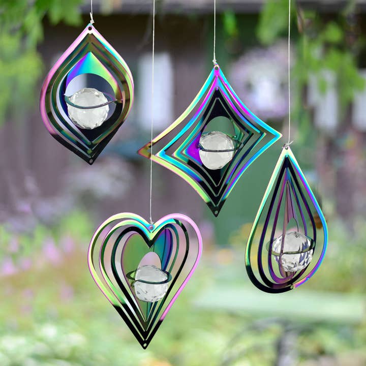 GeoCentral - Wholesale Wind Spinner - Geometric Mini Spinner Assortment – 24 Pc