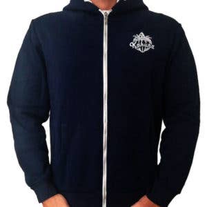 SUDADERA UNISEX AZUL OSCURO BORDADO para venta al por mayor de KAHUNA STORE