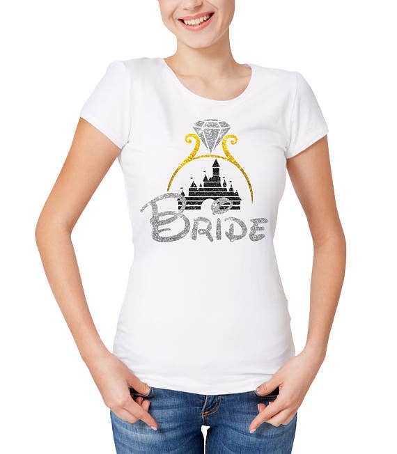 Ruston Rose - Wholesale Screen Printed T-Shirt - Women's - Disney Bride shirt, bridesmaid shirts, bride shirt, Disney wedding, bridesmaid shirts, bachelorette weekend, bride shirt, gift for he0